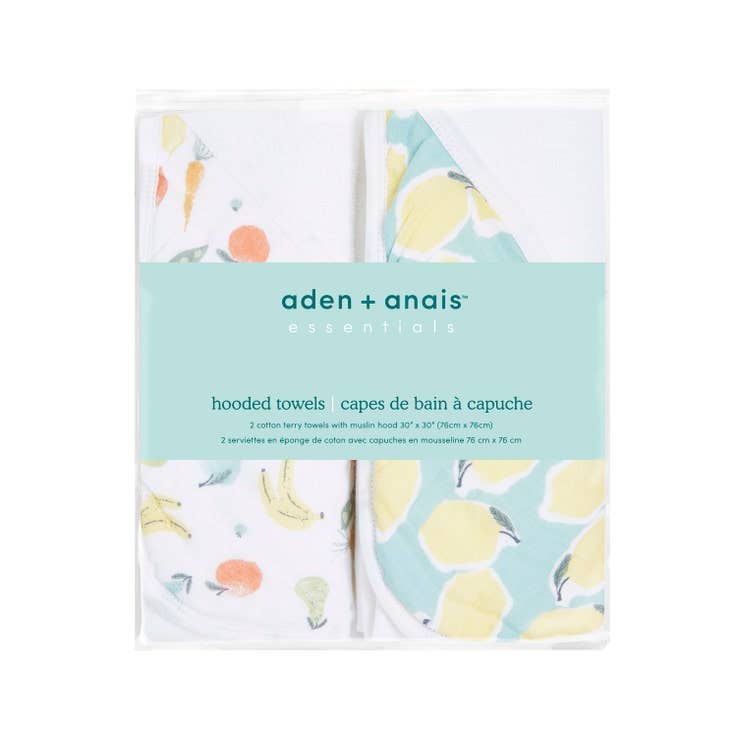 essentials cotton muslin hooded towels 2 pack - Image 2