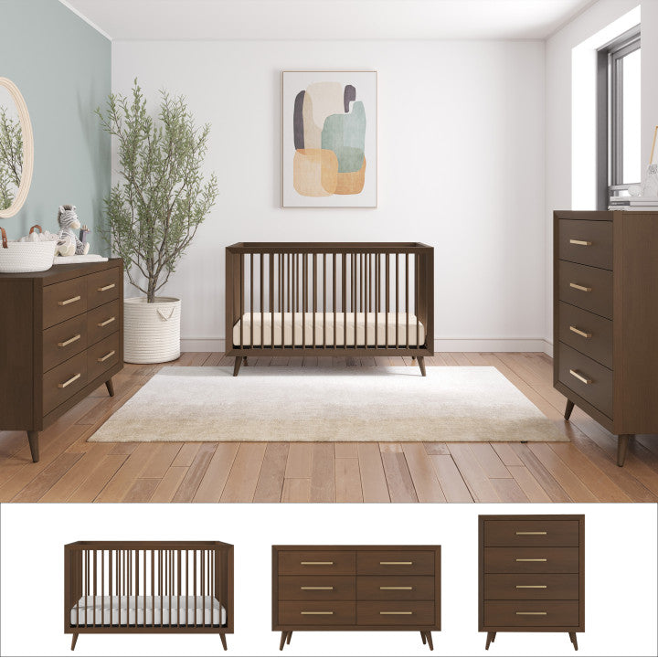 Cranbrook 3 Piece Nursery Set with Crib. Dresser and Chest