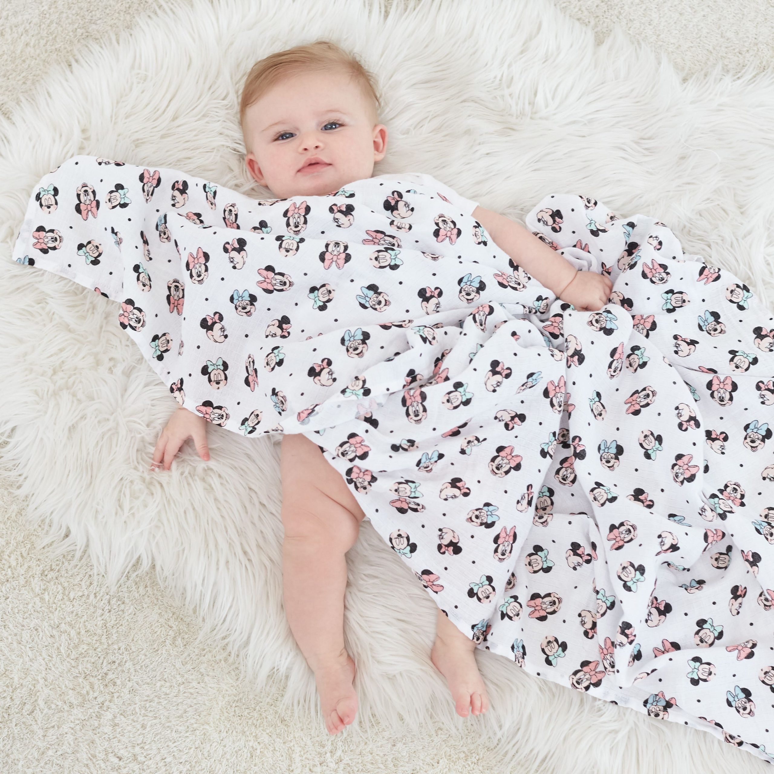 Disney™ essentials cotton muslin swaddle blanket 4 pack - Image 2