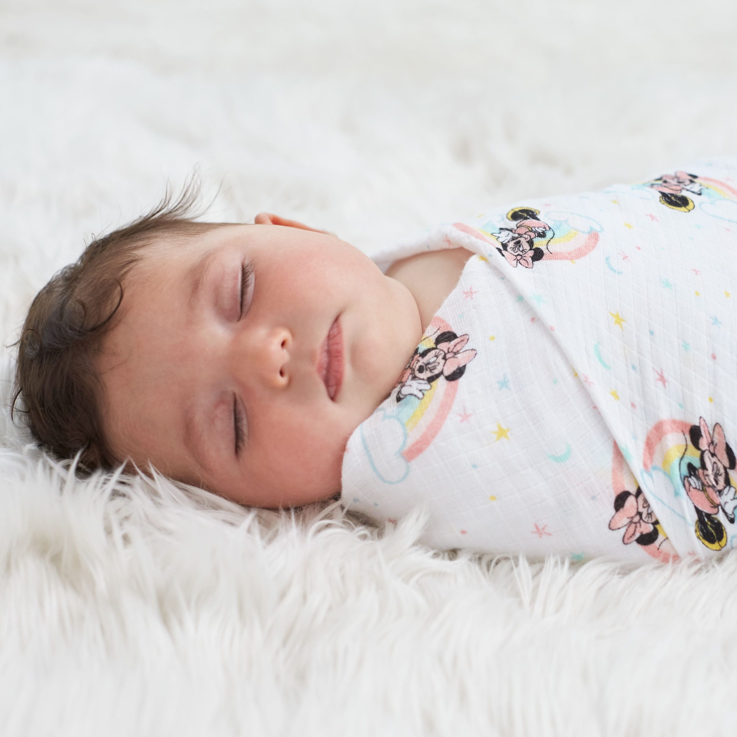 Disney™ essentials cotton muslin swaddle blanket 4 pack - Image 4