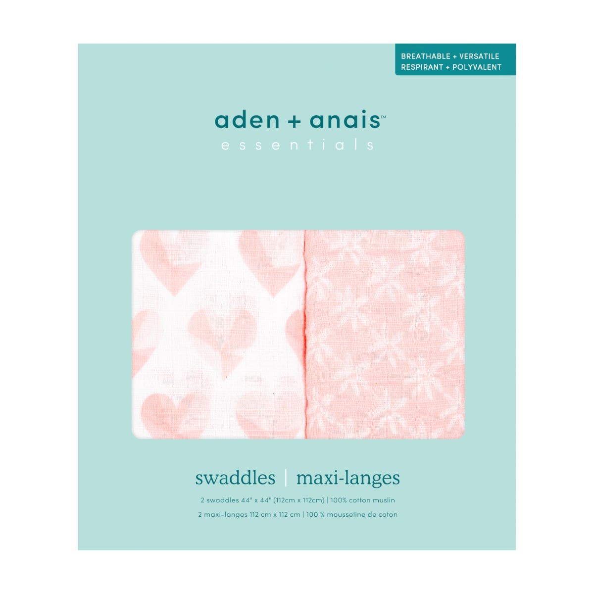 essentials cotton muslin swaddle blanket 2 pack - Image 5