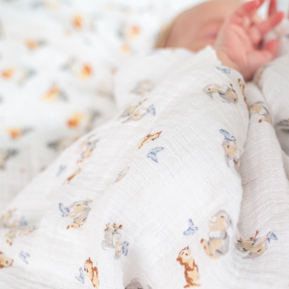 Disney™ essentials cotton muslin swaddle blanket 4 pack - Image 3