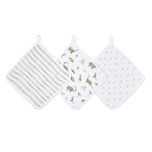 essential cotton muslin washcloths 3 pack