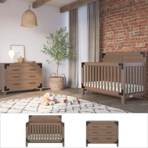Lucas 2-Piece Nursery Set with Crib and Dresser