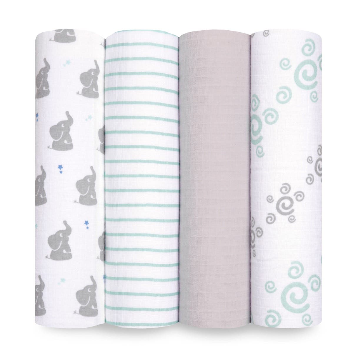 essentials cotton muslin swaddle blanket 4 pack