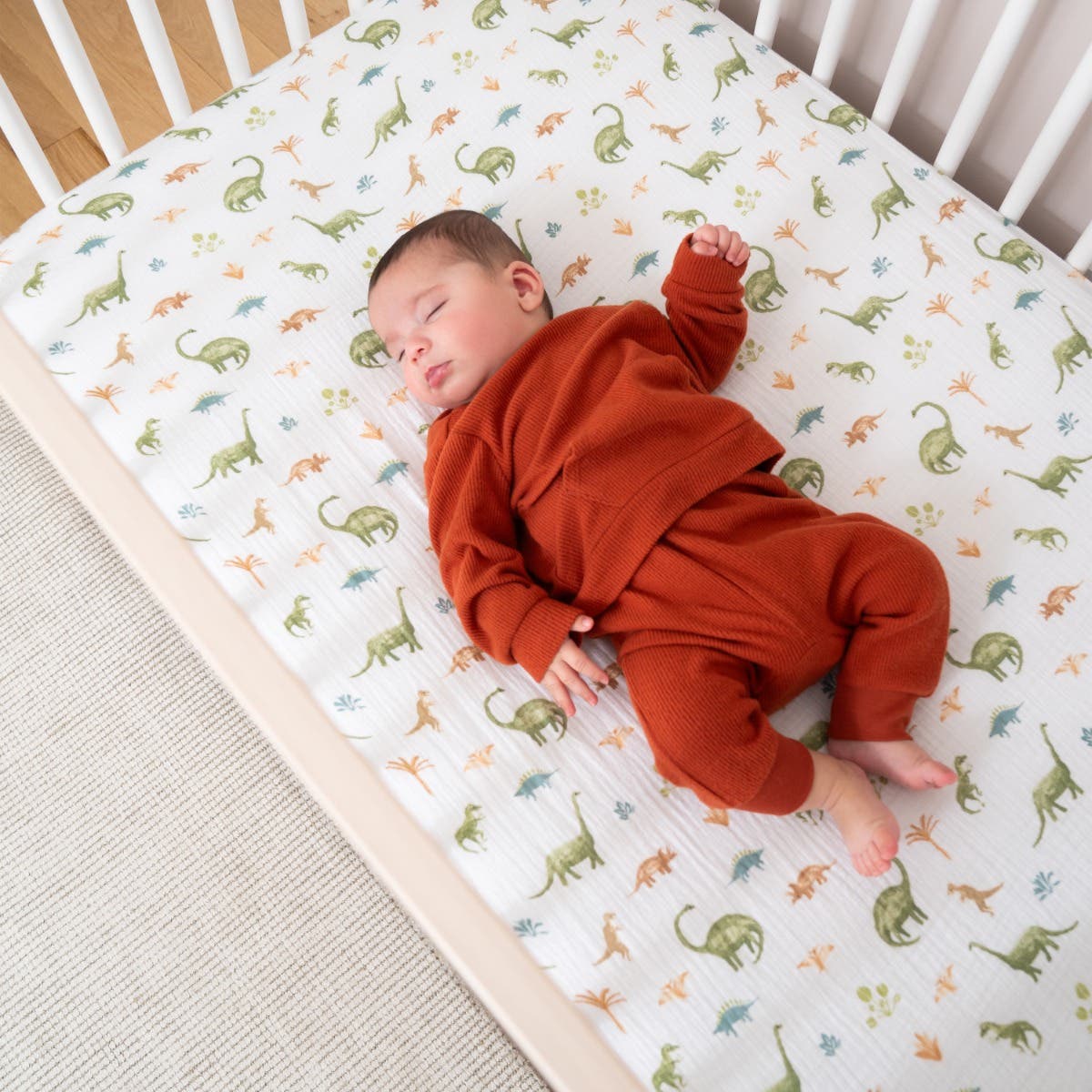 essentials cotton muslin crib sheet - Image 3