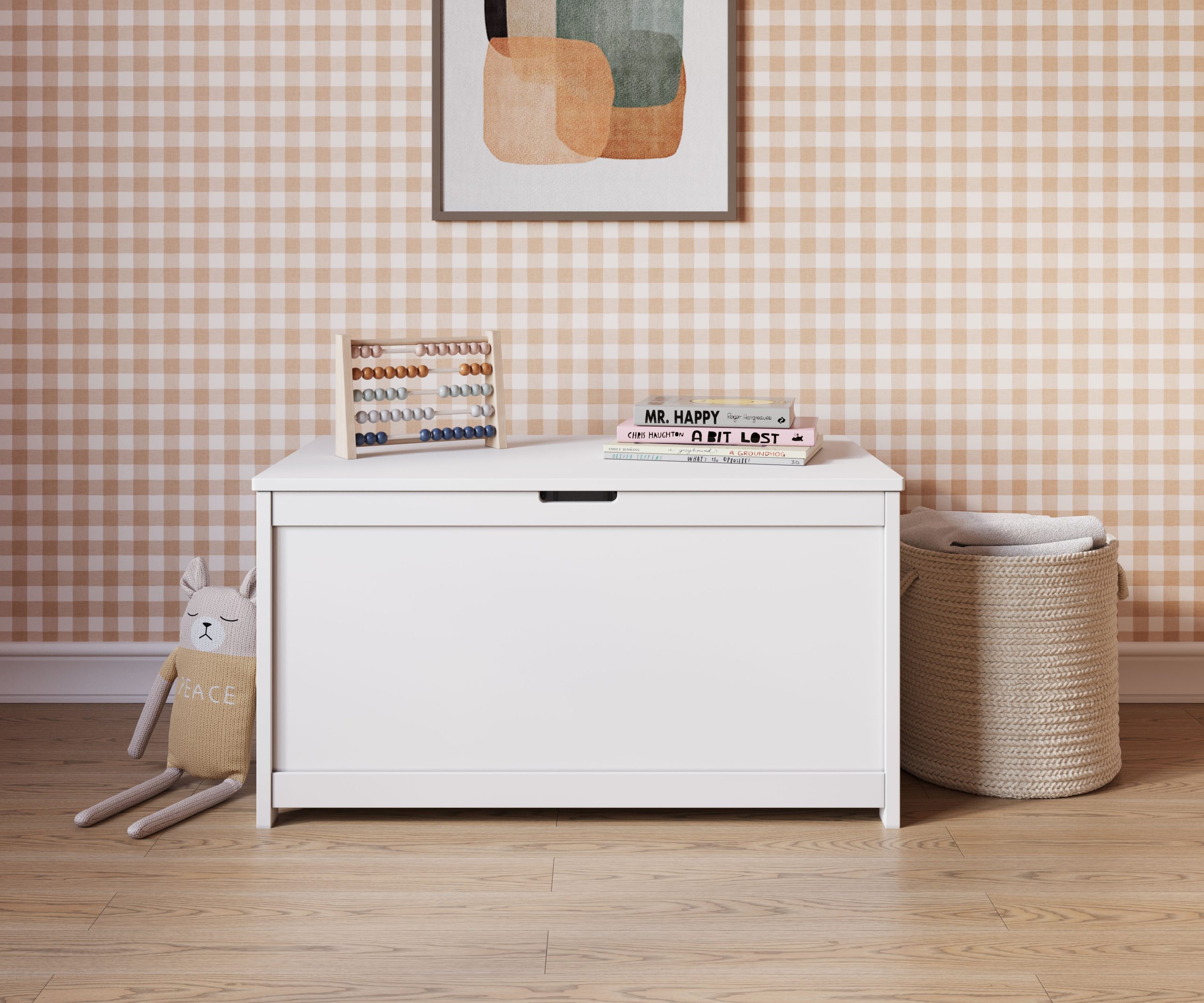 Harmony 33 Kids Toy Box. Matte White